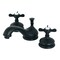 Kingston Brass KS1160BEX 8" Widespread Bathroom Faucet, Matte Black KS1160BEX - alternate 1